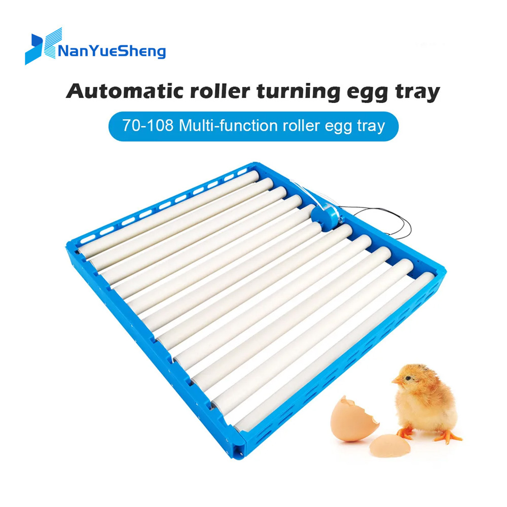 Quail Egg Incubator - 自動ロータリーエッグターナー、70個のハッチングインキュベーター、ファームオーバードルツール、ダックキイルバードアクセサリー、360度ローラートレイ