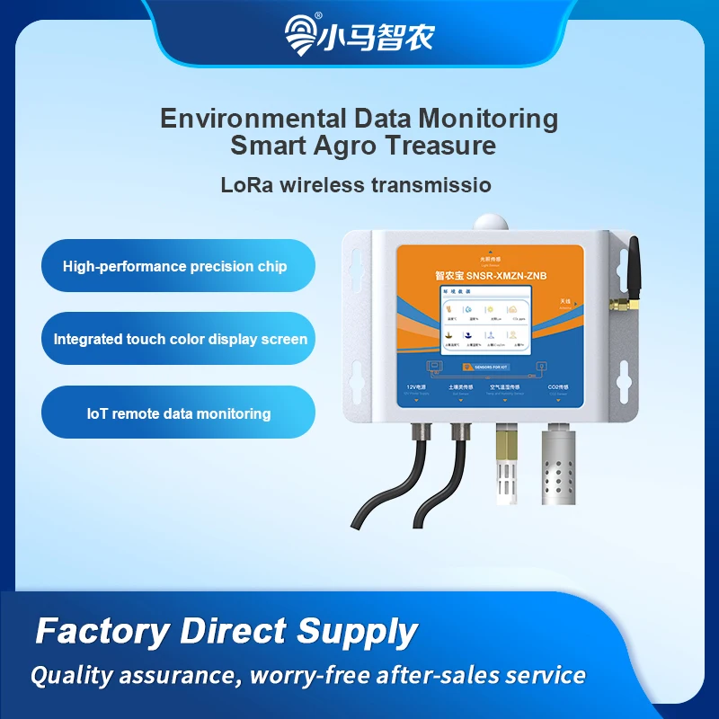 Precision Farming Smart Agriculture - スマート農業環境センサーによる精密農業 - 土壌の水分、温度、pH、EC、湿度をリアルタイムで監視