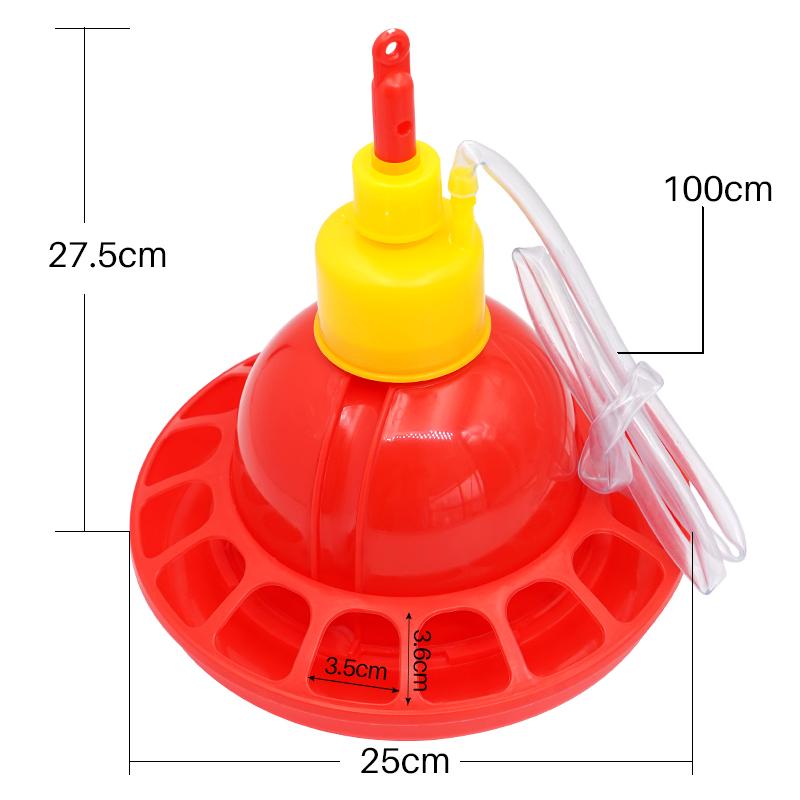 Chicken Nipple Drinker - 1 セット鶏アヒルガチョウブロイラー酒飲み小屋繁殖水ライン家禽飲料水ボトル自動乳首酒飲み鶏