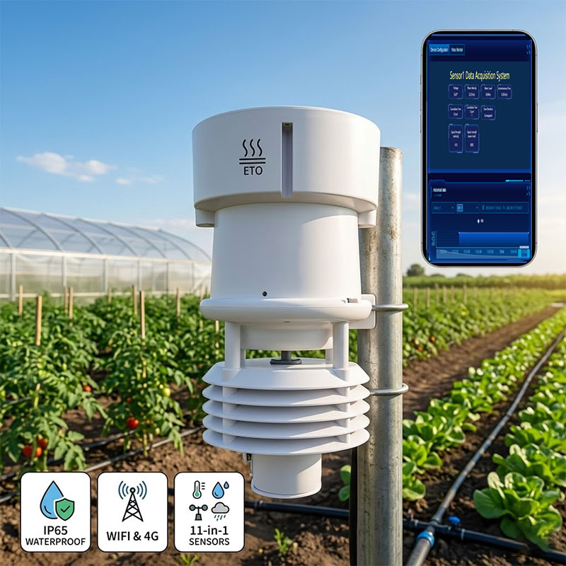 Precision Farming Smart Agriculture - スマートWiFi 4G農業用ET0気象観測ステーション ワイヤレスプロフェッショナル気象監視システム 精密農業向け