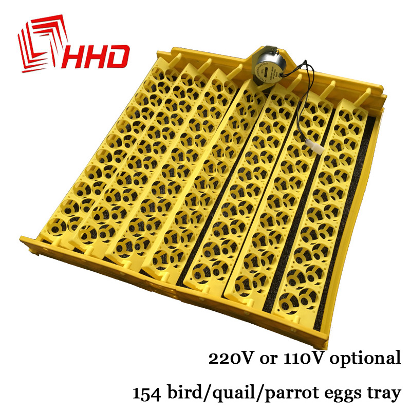 Quail Egg Incubator - 家禽スペアパーツ 132 鳥ウズラ自動回転プラスチック自動孵化場機卵インキュベータートレイ YZ8-48 用回転モーター付き