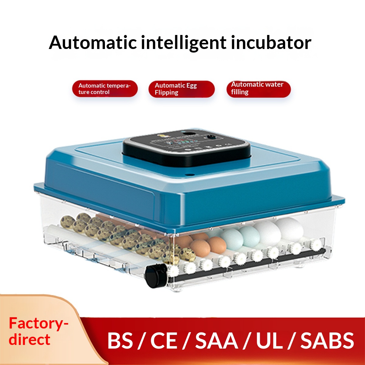 家庭用長方形卵孵卵器、鶏、アヒル、ガチョウ、ウズラ用小型家庭 - Quail Egg Incubator のレビューと価格