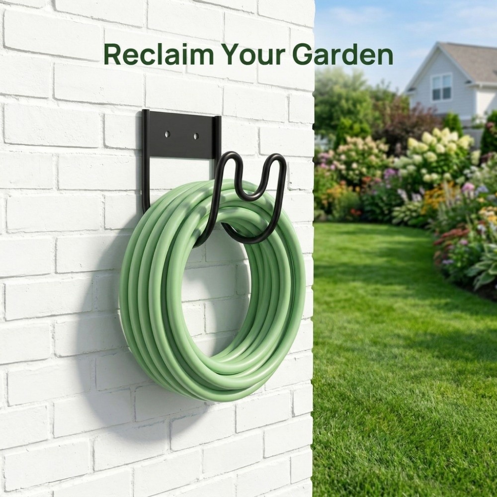 防錆ガーデンホースホルダー耐久性のある壁掛けフレックスホース - Gardena Hose Flex のレビューと価格