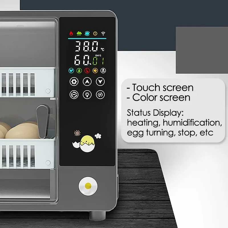 24個の卵用インキュベーター、全自動回転式孵卵器、養鶏場用孵 - Quail Egg Incubator のレビューと価格