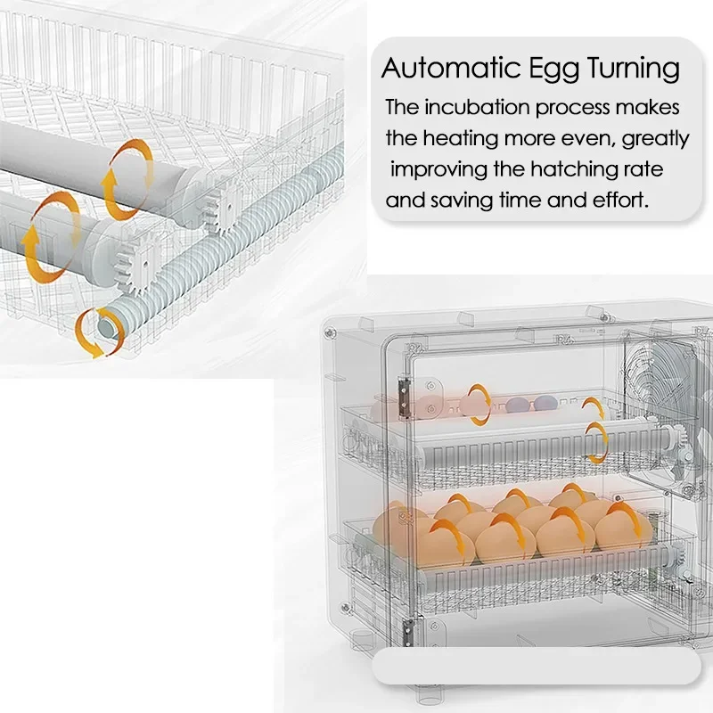 24個の卵用インキュベーター、全自動回転式孵卵器、養鶏場用孵 - Quail Egg Incubator のレビューと価格