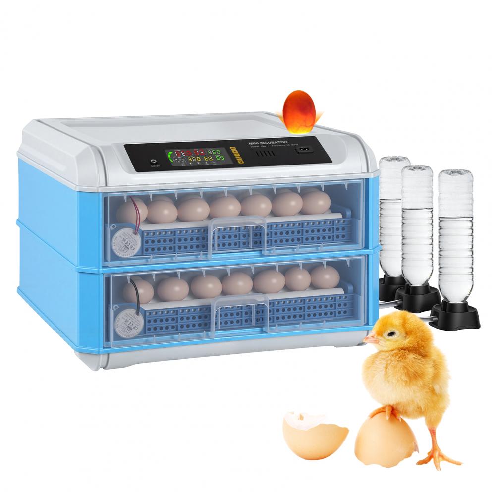 120個の卵を収容できる大型自動転卵・温度制御機能付きスマー - Quail Egg Incubator のレビューと価格