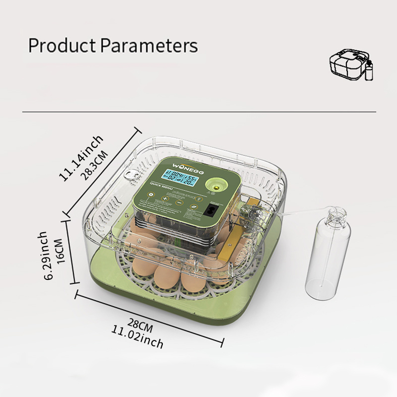 新型12個のひよこ卵孵化器、鶏、ウズラの卵用全自動孵卵器 - Quail Egg Incubator のレビューと価格